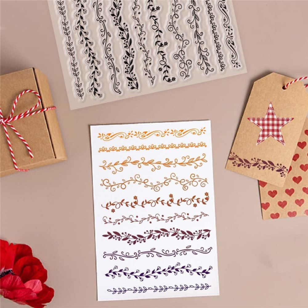 Plant Clear Stamps for Card Ma - Rubber Plant Ficus ulasan dan harga