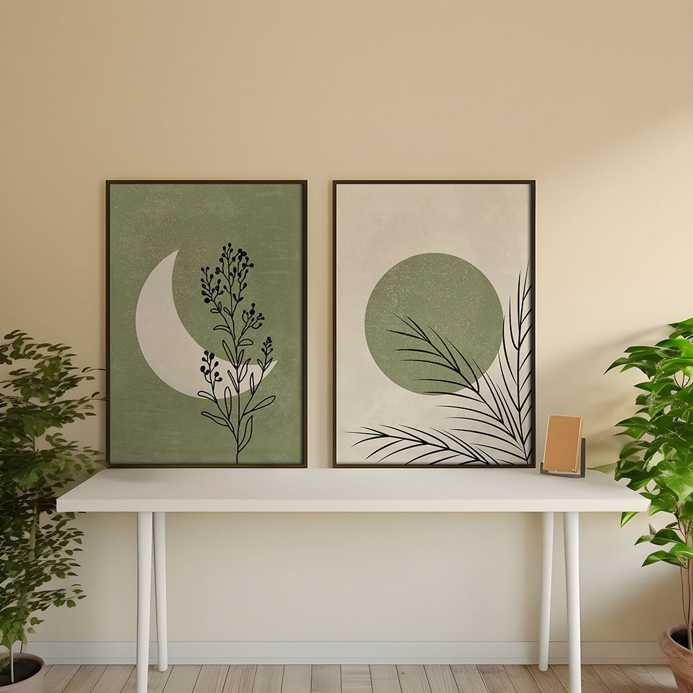 2pcs/set Bohemian Plant Moon S - Plant Parenting ulasan dan harga
